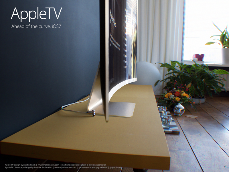 Illustration for article titled I would totally buy this awesome Apple curved HDTV